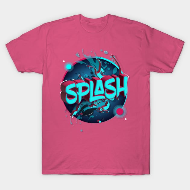 The Splash Circle T-Shirt by euiarts